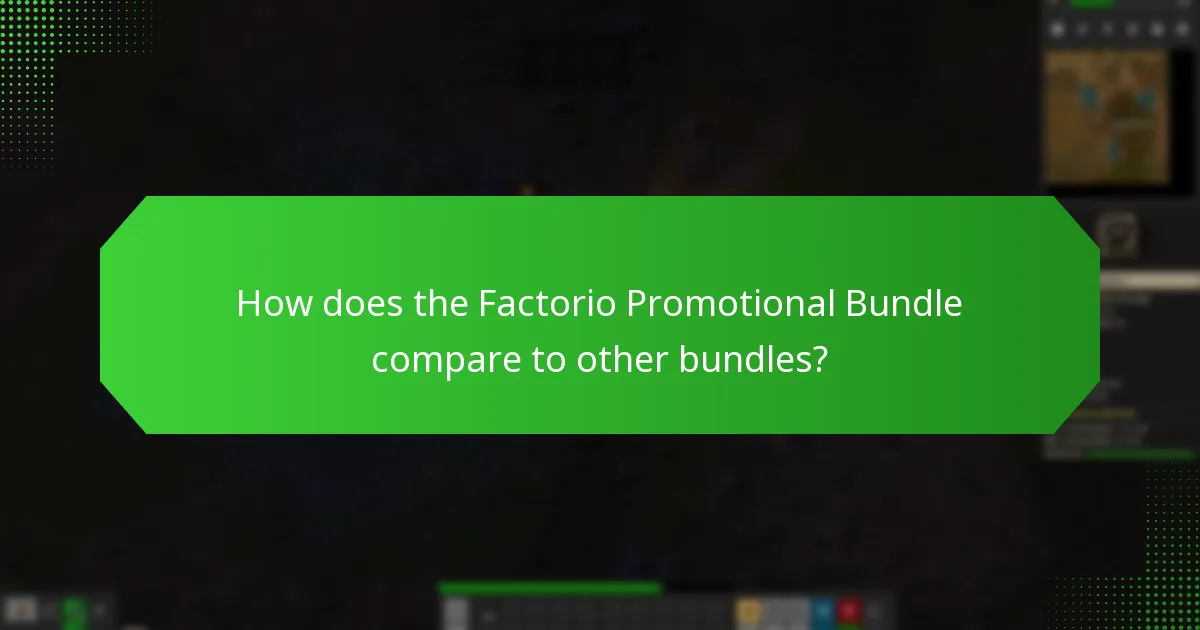What upgrades are part of the Factorio Promotional Bundle?