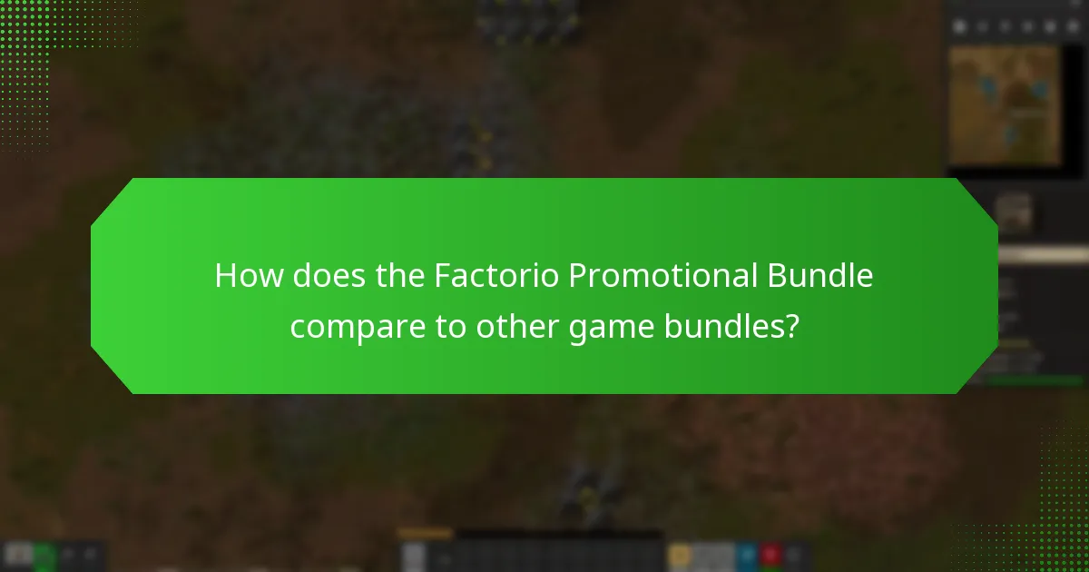 How is user feedback collected for the Factorio Promotional Bundle?