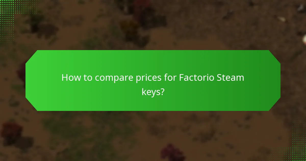 What are the current market trends for Factorio Steam keys?