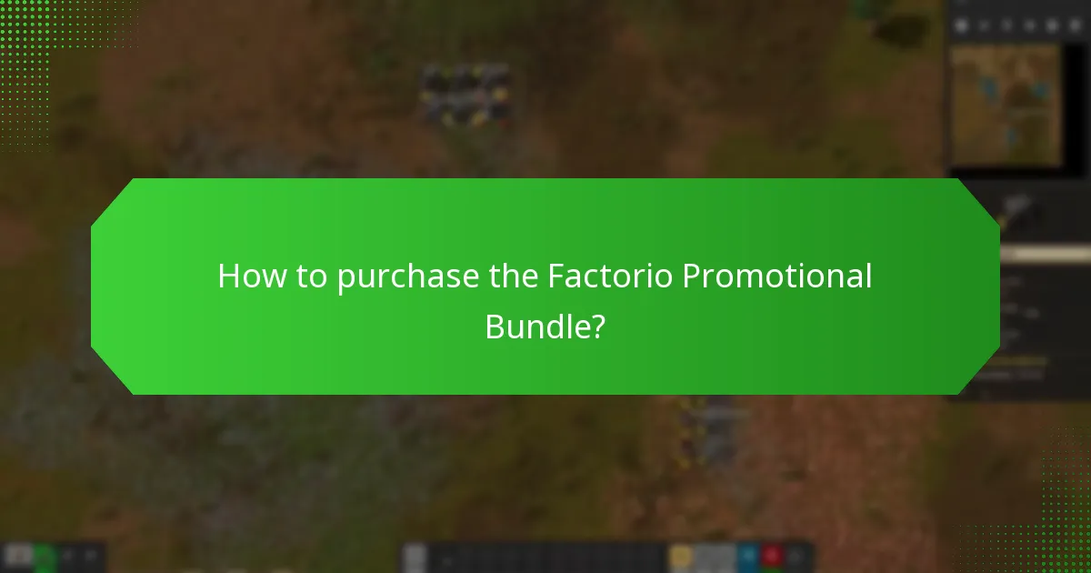 When is the Factorio Promotional Bundle available?