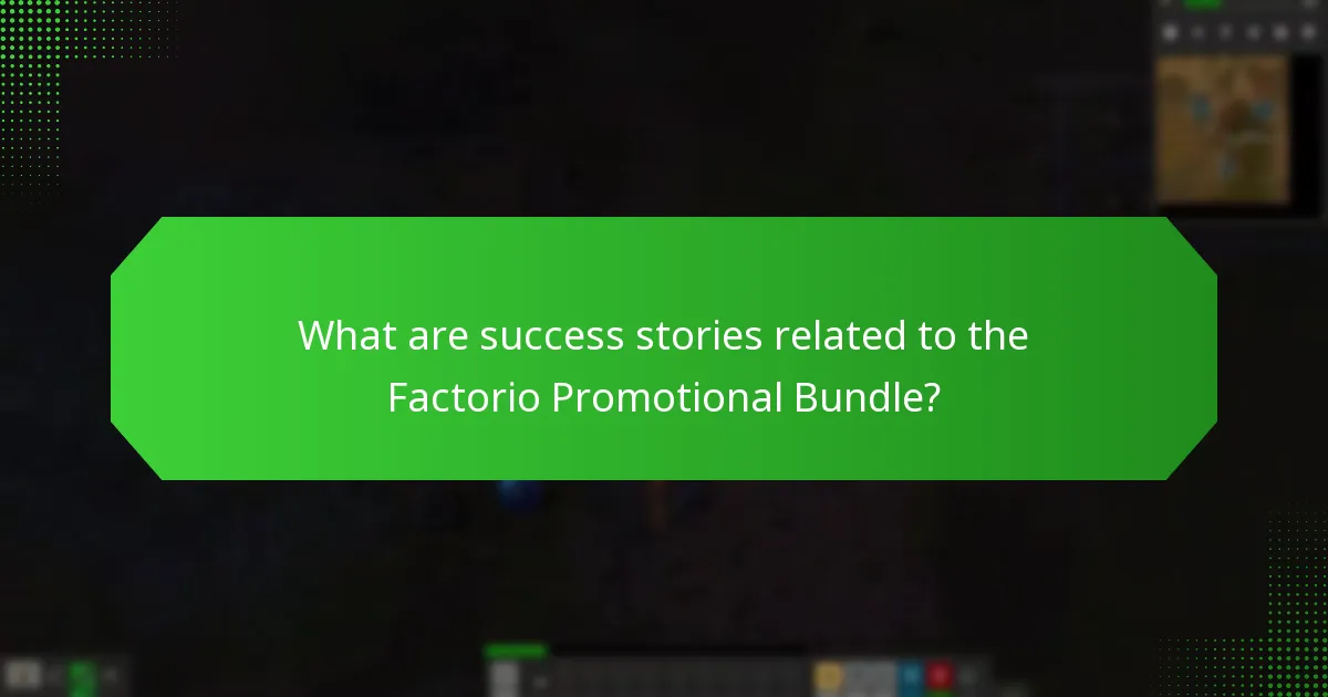 How do players describe their experiences with the Factorio Promotional Bundle?
