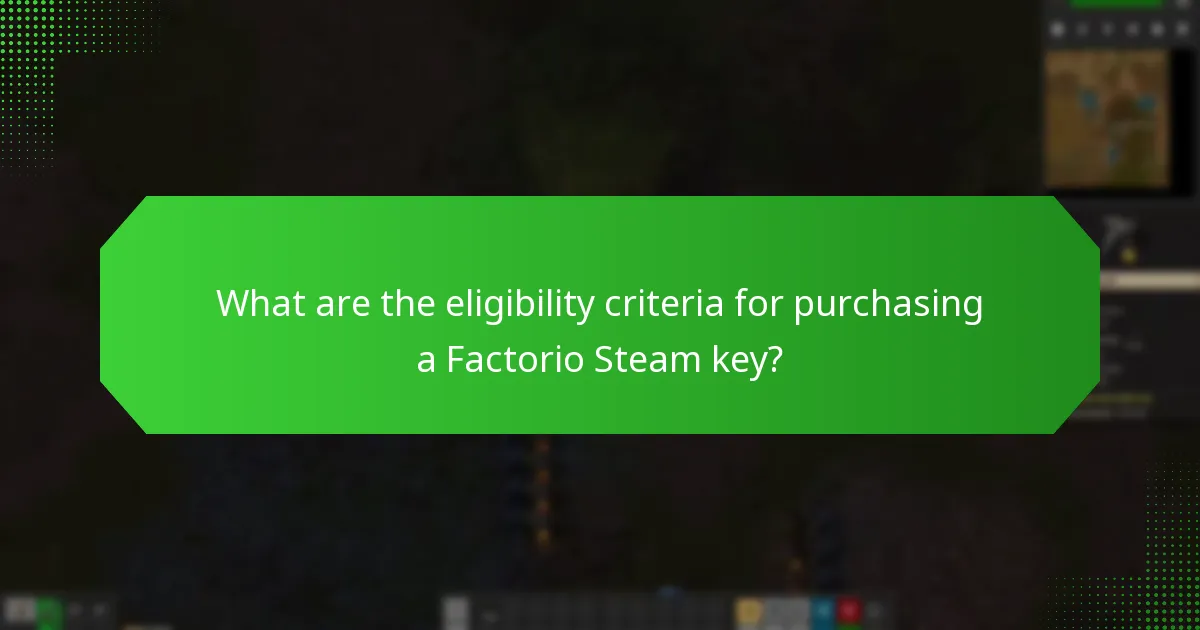 What are the region restrictions for Factorio Steam keys?