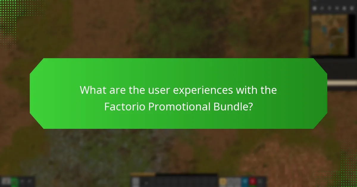 What content is included in the Factorio Promotional Bundle?