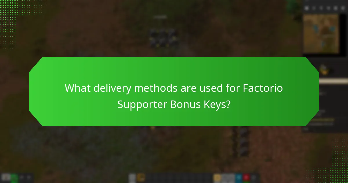 When can supporters expect to receive their Factorio Bonus Keys?