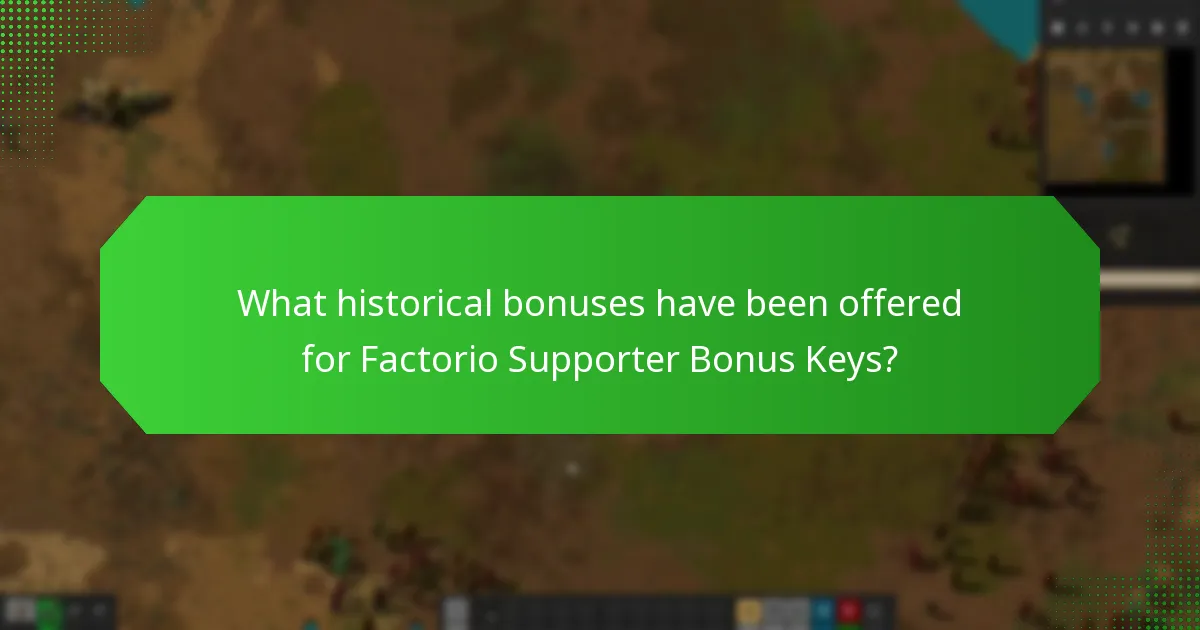 How can users participate in future offers for Factorio Supporter Bonus Keys?